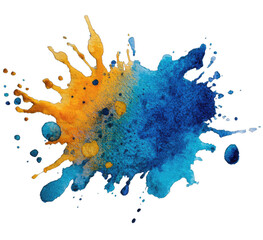 Abstract splatter of vibrant colors