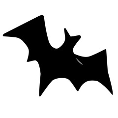 Halloween silhouettes black flying bats