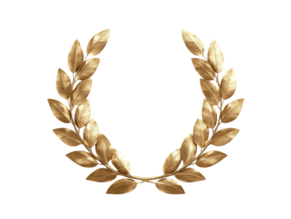 Golden laurel wreath symbolizing victory and honor
