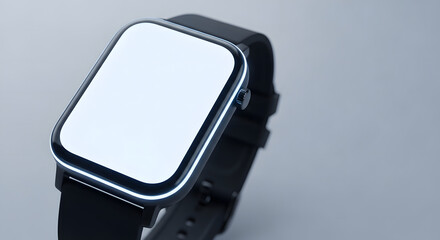 Modern Smartwatch with Blank Display for Custom Content