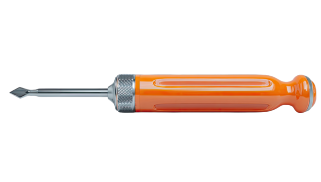 Orange screwdriver, side view - Powered by Adobe