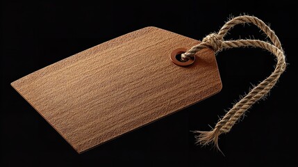 Rustic Brown Tag: Perfect for Branding & Crafts