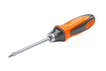 Orange and black screwdriver, angled view (1)