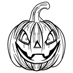 Jack-o'-lantern with a spooky grin