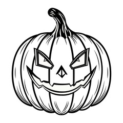 Spooky Jack-o'-Lantern Face for Halloween