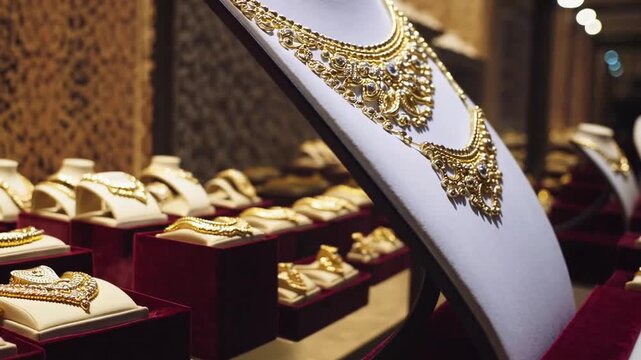 display case for precious metals and gems- jewelry store window