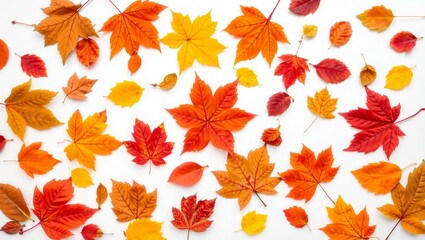 Vibrant autumn leaves creating a warm, inviting seasonal background for your creative fall projects