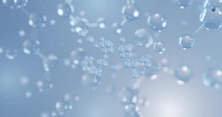 2C-iBu rotating 3D model of phenethylamine, seamless looped video
