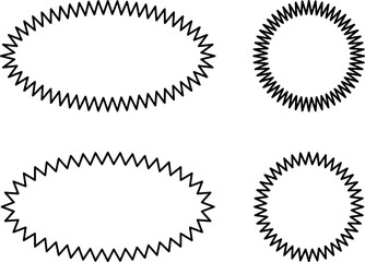 Set of sale sticker, price tag, starburst, sunburst badges, quality mark, sunburst badges, retro stars. Wavy edge. Star burst shape. Promo stickers with star edges. Sale or discount. Vector or PNG