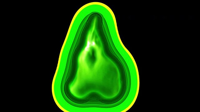 Green Fire Animation with Transparent Background