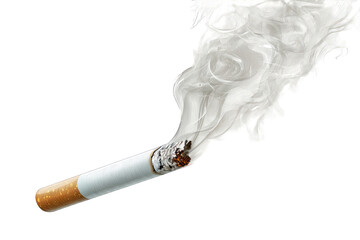 Cigarette with smoke