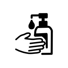 手指消毒アイコン / Hand Sanitizer Icon