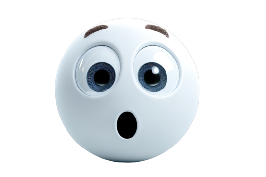 3D surprised emoticon (2)