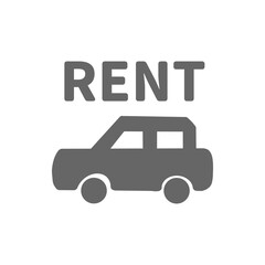 Car Rental Icon／レンタカーのアイコン	
