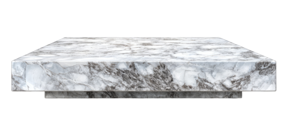 Rectangular slab of light gray marble