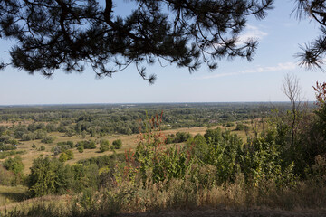 Ukraine Poltava region Mgarsky monastery on a sunny summer day