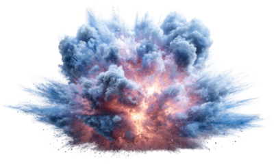 A vibrant explosion of clouds