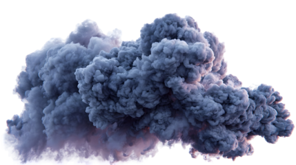 Dramatic smoke explosion cloud in dark tones