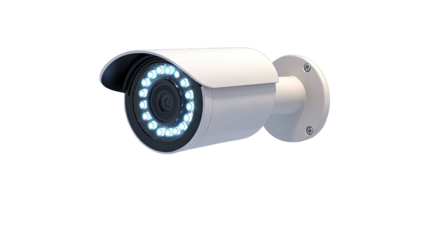 White security camera, 3D model