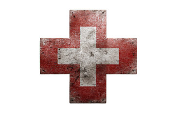 Fototapeta premium Aged Swiss Cross