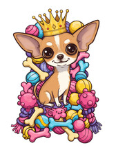 Funny Cartoon Dogs Collection | Vector-Style PNGs on White Background