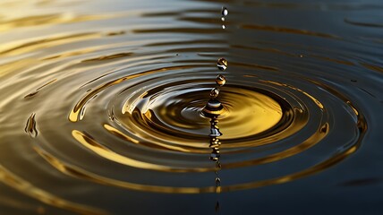 A Cinematic Overhead Shot of a Droplet in Motion
