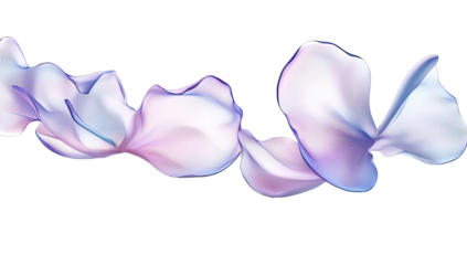 Abstract flowing petals