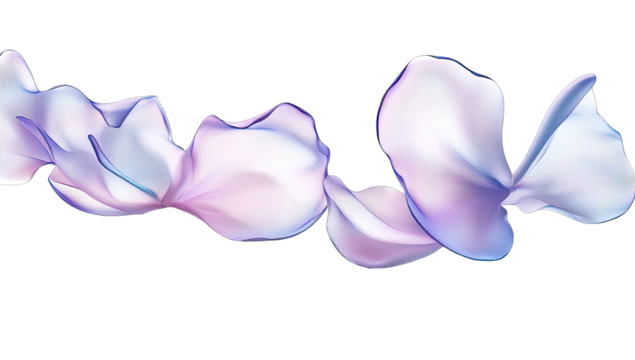 Abstract flowing petals - Powered by Adobe