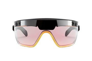 Futuristic, tinted eyewear