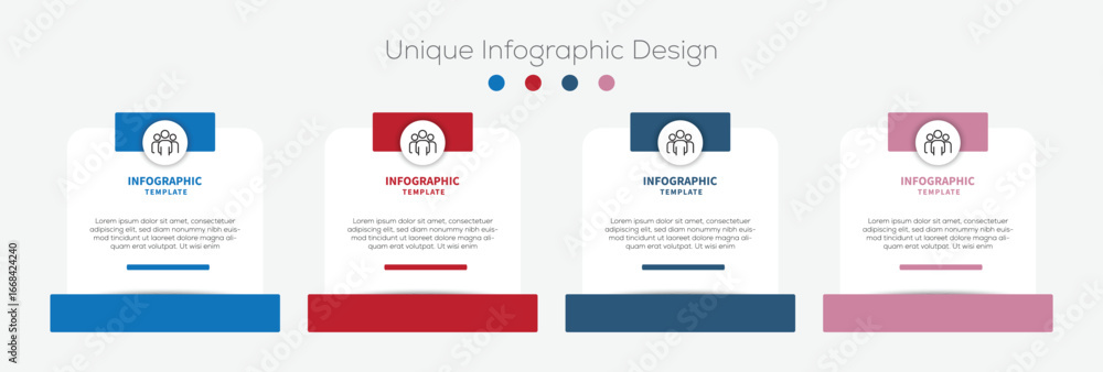 Poster infographic template design element. business presentation with 3 step process. vector infographic l
