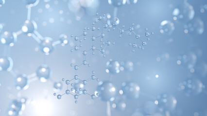 calcitriol molecular structure 3d, active vitamin d structural chemical formula view from a microscope