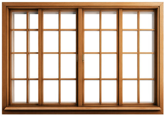Wooden sliding window