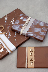 three gifts with DIY wrapping ideas