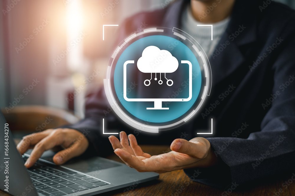Poster explore the future of technology with this image showcasing edge computing and cloud integration in 