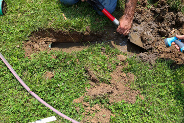 A Cracked Underground Water Pipe