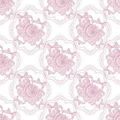 Seashell Pattern Seashell Bow Pattern, Vintage Nautical Seamless Digital Paper, Ocean Beach Clipart, Coastal Shell Design, Cute Summer Printable