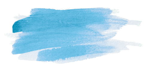 light blue watercolor background. Artistic hand paint. Isolated on transparent background.