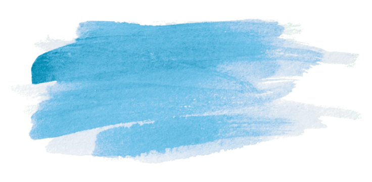 light blue watercolor background. Artistic hand paint. Isolated on transparent background.