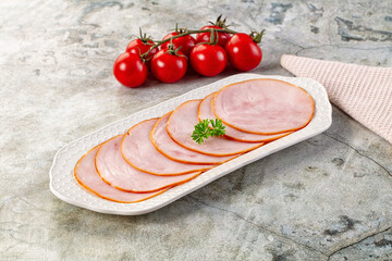 Delicous pork carbonate slices snack