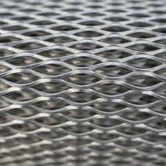 Expanded Metal Mesh Texture Silver Indus