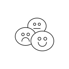 emoticons icon outline editable stroke line drawing eps.