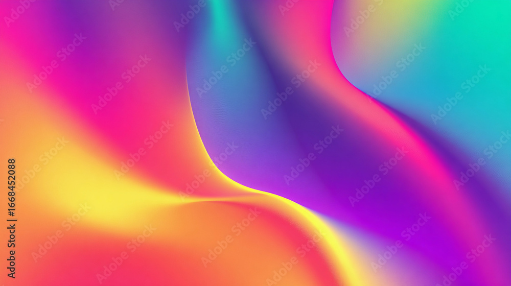Poster colorful abstract swirls create a captivating visual effect
