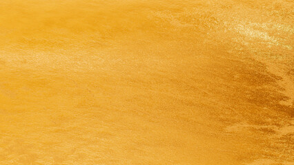 Golden plaster wall texture with subtle cracks and rough surface, elegant abstract background for...