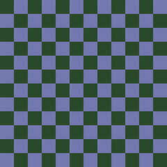 A seamless dark green and purple checkerboard pattern vector, unique and eye-catching, perfect for modern graphic design and bold textiles.