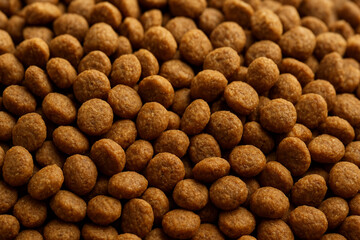 Close-up of dry cat food background