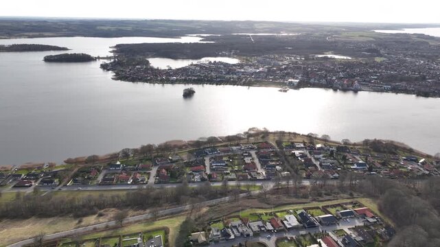 lifestyle view of skyline in skanderborg denmark