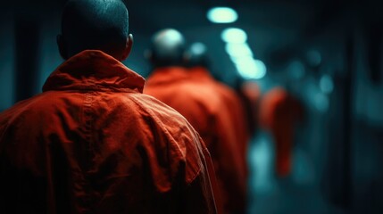 Prisoners from Behind in Corridor