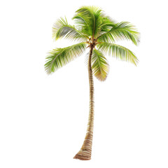 Tropical palm tree illustration