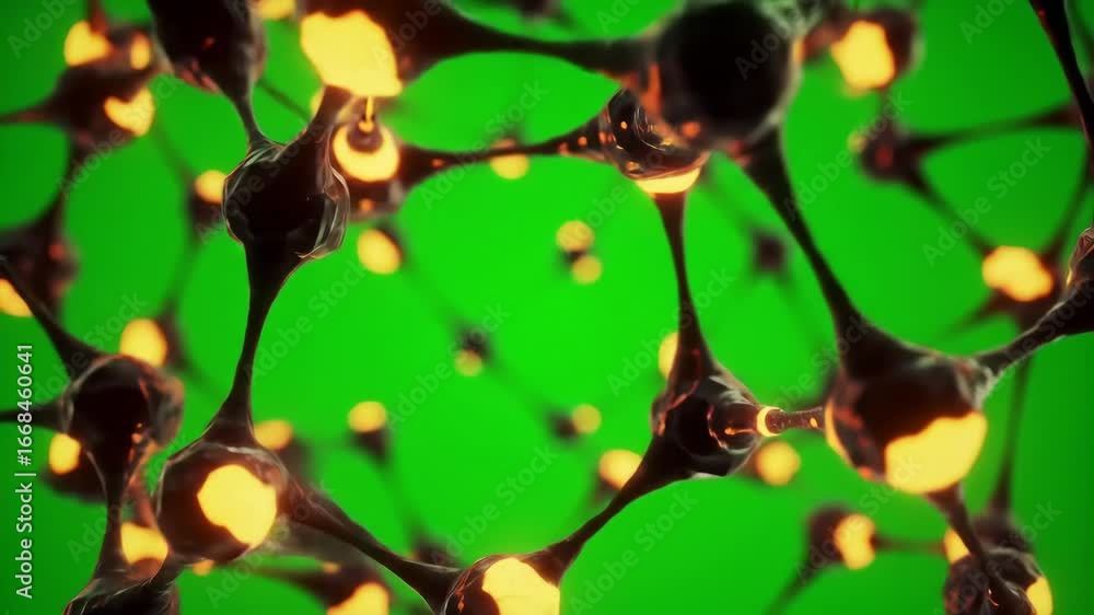 Poster abstract network formation with a luminous sphere background