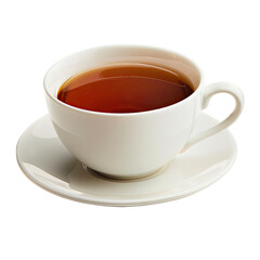 A cup of tea on a saucer